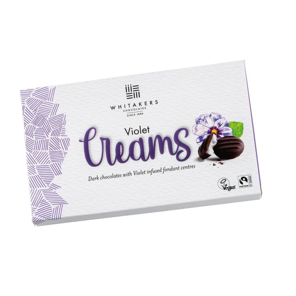 Whitakers Dark Chocolate Violet Cream Fondant 150g